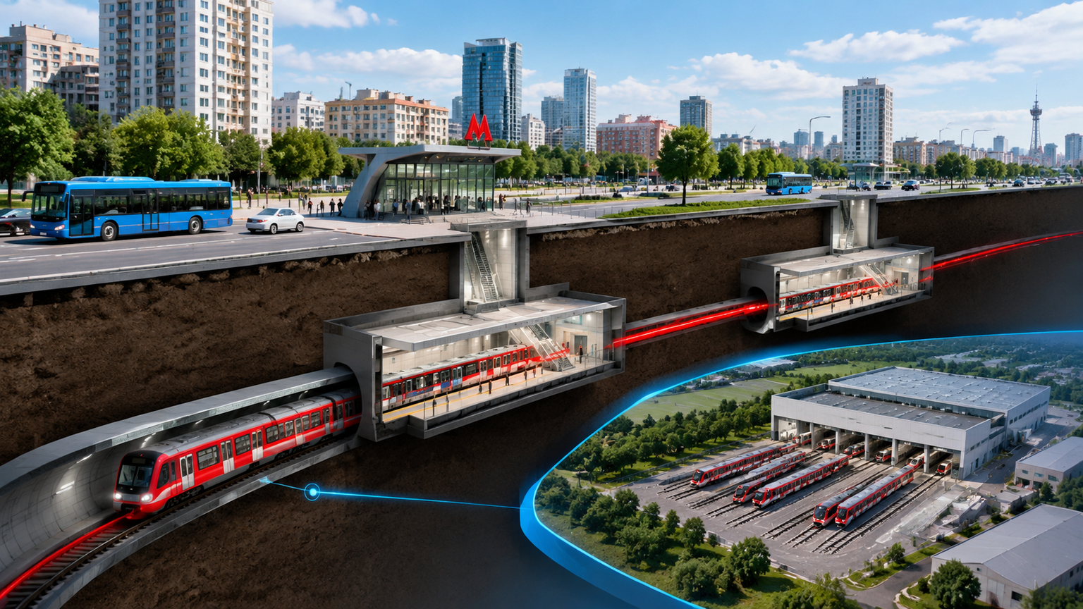 Дзержинскую линию метро планируют продлить до двух станций и депо к 2030 году